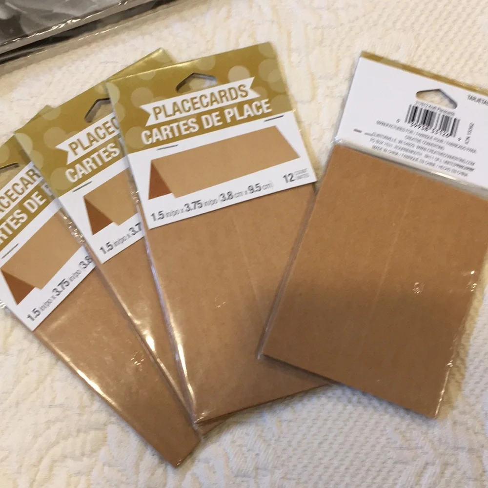 Bundle of cards invitations placecards guest book